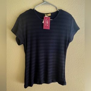 Striped navy blue shirt